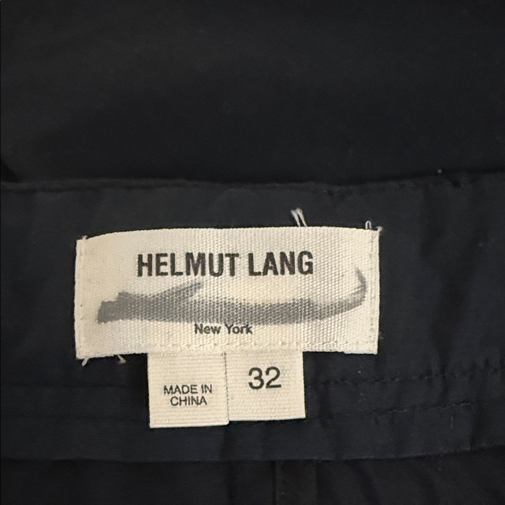 Helmut Lang Tech Fabric Shorts Navy Size 32 Modern Minimal - Picture 3 of 13